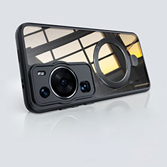 Funda Silicona Ultrafina Transparente con Mag-Safe Magnetic P01 para Huawei P60 Negro