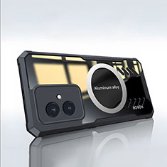 Funda Silicona Ultrafina Transparente con Mag-Safe Magnetic P02 para Huawei Honor 100 5G Negro