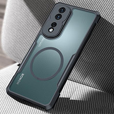 Funda Silicona Ultrafina Transparente con Mag-Safe Magnetic P02 para Huawei Honor 80 Pro 5G Negro
