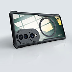 Funda Silicona Ultrafina Transparente con Mag-Safe Magnetic para Huawei Honor 70 5G Negro