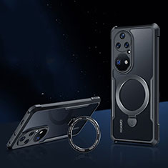 Funda Silicona Ultrafina Transparente con Mag-Safe Magnetic para Huawei P50 Pro Negro