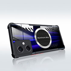 Funda Silicona Ultrafina Transparente con Mag-Safe Magnetic para Xiaomi Redmi Note 12R Pro 5G Negro