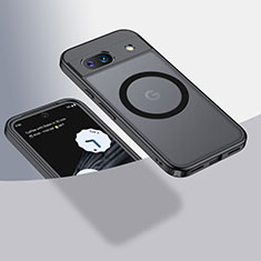 Funda Silicona Ultrafina Transparente con Mag-Safe Magnetic QK1 para Google Pixel 8a 5G Negro