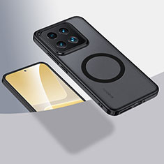 Funda Silicona Ultrafina Transparente con Mag-Safe Magnetic QK1 para Xiaomi Mi 14 5G Negro
