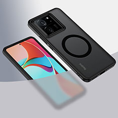 Funda Silicona Ultrafina Transparente con Mag-Safe Magnetic QK1 para Xiaomi Redmi K60 Ultra 5G Negro