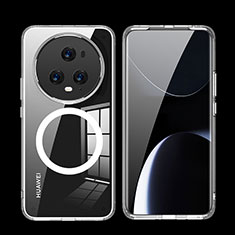 Funda Silicona Ultrafina Transparente con Mag-Safe Magnetic QK2 para Huawei Honor Magic5 Pro 5G Claro