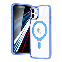 Funda Silicona Ultrafina Transparente con Mag-Safe Magnetic SD1 para Apple iPhone 11 Azul Cielo