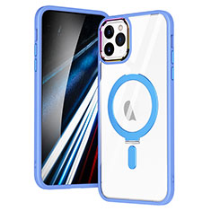 Funda Silicona Ultrafina Transparente con Mag-Safe Magnetic SD1 para Apple iPhone 11 Pro Max Azul Cielo