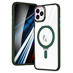 Funda Silicona Ultrafina Transparente con Mag-Safe Magnetic SD1 para Apple iPhone 11 Pro Max Verde