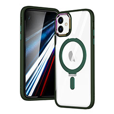 Funda Silicona Ultrafina Transparente con Mag-Safe Magnetic SD1 para Apple iPhone 11 Verde