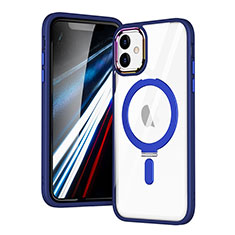 Funda Silicona Ultrafina Transparente con Mag-Safe Magnetic SD1 para Apple iPhone 12 Azul