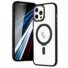 Funda Silicona Ultrafina Transparente con Mag-Safe Magnetic SD1 para Apple iPhone 12 Pro Negro