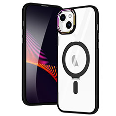 Funda Silicona Ultrafina Transparente con Mag-Safe Magnetic SD1 para Apple iPhone 15 Negro