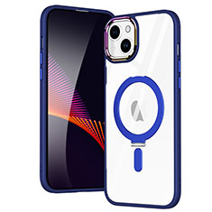 Funda Silicona Ultrafina Transparente con Mag-Safe Magnetic SD1 para Apple iPhone 15 Plus Azul