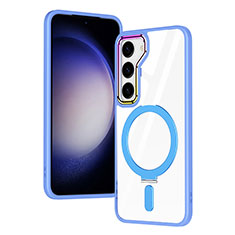 Funda Silicona Ultrafina Transparente con Mag-Safe Magnetic SD1 para Samsung Galaxy S21 Plus 5G Azul Cielo