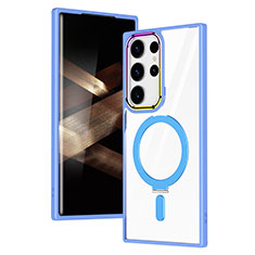 Funda Silicona Ultrafina Transparente con Mag-Safe Magnetic SD1 para Samsung Galaxy S24 Ultra 5G Azul Cielo