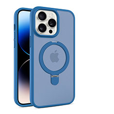 Funda Silicona Ultrafina Transparente con Mag-Safe Magnetic T02 para Apple iPhone 14 Pro Azul
