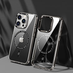 Funda Silicona Ultrafina Transparente con Mag-Safe Magnetic TB1 para Apple iPhone 13 Pro Max Gris