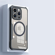 Funda Silicona Ultrafina Transparente con Mag-Safe Magnetic X02D para Apple iPhone 13 Pro Negro