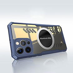 Funda Silicona Ultrafina Transparente con Mag-Safe Magnetic XD1 para Apple iPhone 14 Pro Azul
