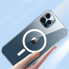 Funda Silicona Ultrafina Transparente con Mag-Safe Magnetic XD3 para Apple iPhone 15 Pro Claro