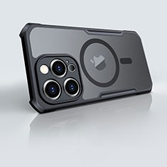 Funda Silicona Ultrafina Transparente con Mag-Safe Magnetic XD6 para Apple iPhone 13 Pro Max Negro