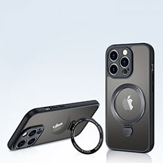 Funda Silicona Ultrafina Transparente con Mag-Safe Magnetic XD8 para Apple iPhone 13 Pro Max Negro