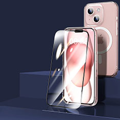 Funda Silicona Ultrafina Transparente con Mag-Safe Magnetic y Protector de Pantalla para Apple iPhone 14 Claro