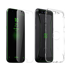 Funda Silicona Ultrafina Transparente con Protector de Pantalla para Xiaomi Black Shark Claro