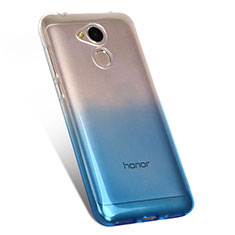 Funda Silicona Ultrafina Transparente Gradiente G01 para Huawei Honor 6A Azul