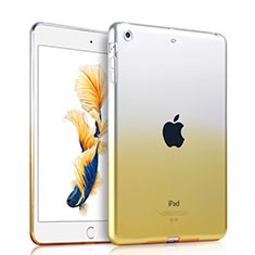 Funda Silicona Ultrafina Transparente Gradiente para Apple iPad Air Amarillo