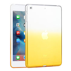 Funda Silicona Ultrafina Transparente Gradiente para Apple iPad Mini Amarillo