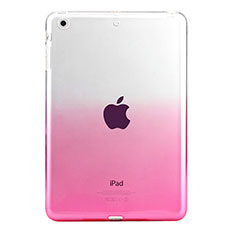 Funda Silicona Ultrafina Transparente Gradiente para Apple iPad Mini Rosa