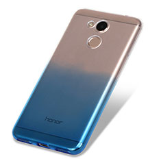 Funda Silicona Ultrafina Transparente Gradiente para Huawei Honor 6C Pro Azul