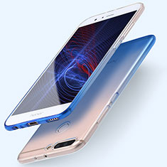 Funda Silicona Ultrafina Transparente Gradiente para Huawei Honor 8 Pro Azul