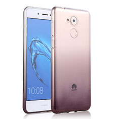 Funda Silicona Ultrafina Transparente Gradiente para Huawei Nova Smart Gris