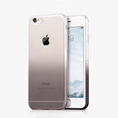 Funda Silicona Ultrafina Transparente Gradiente Z01 para Apple iPhone 6 Gris