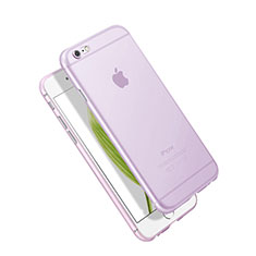 Funda Silicona Ultrafina Transparente Mate para Apple iPhone 6S Plus Morado