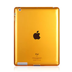 Funda Silicona Ultrafina Transparente para Apple iPad 3 Amarillo