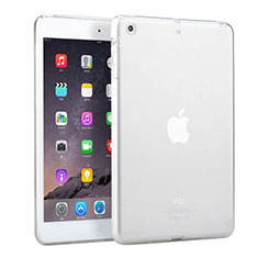 Funda Silicona Ultrafina Transparente para Apple iPad Mini 3 Blanco