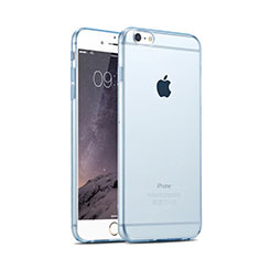 Funda Silicona Ultrafina Transparente para Apple iPhone 6 Azul