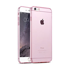 Funda Silicona Ultrafina Transparente para Apple iPhone 6 Plus Rosa