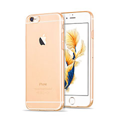 Funda Silicona Ultrafina Transparente para Apple iPhone 6S Plus Oro