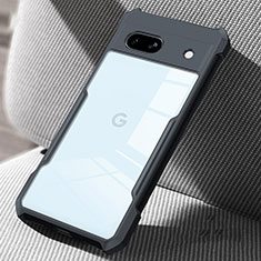 Funda Silicona Ultrafina Transparente para Google Pixel 7a 5G Negro