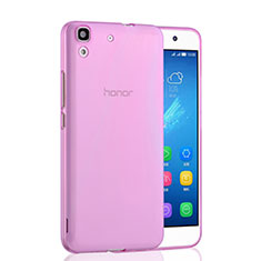 Funda Silicona Ultrafina Transparente para Huawei Honor 4A Rosa