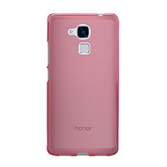 Funda Silicona Ultrafina Transparente para Huawei Honor 5C Rosa