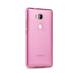 Funda Silicona Ultrafina Transparente para Huawei Honor 5X Rosa