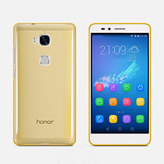 Funda Silicona Ultrafina Transparente para Huawei Honor X5 Oro