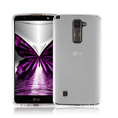 Funda Silicona Ultrafina Transparente para LG Stylus 2 Plus Blanco