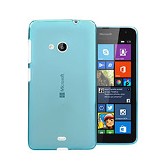 Funda Silicona Ultrafina Transparente para Microsoft Lumia 535 Azul